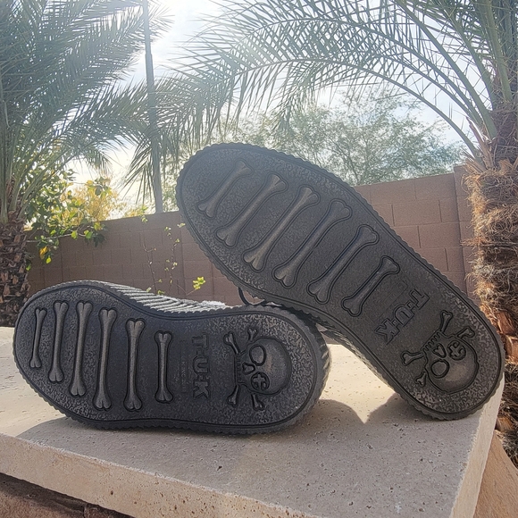 T.U.K Cow Print Platform Creepers Size 6 - Picture 5 of 8